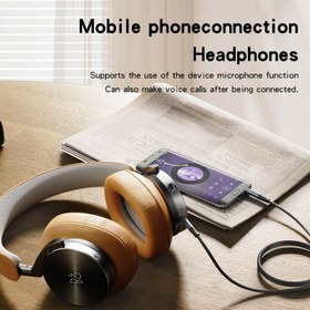 تصویر کابل aux یسیدو مدل YESIDO yau43 AUDIO CABLE Dual 3.5MM AUX Cable with HD Call YESIDO YAU43