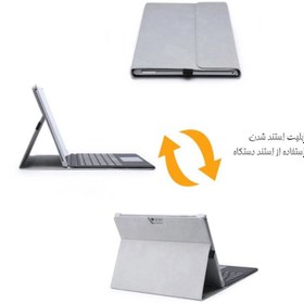 تصویر کیف کلاسوری مدل DCK مناسب برای تبلت مایکروسافت Surface Pro 10/11+هدیه(کابل AUX) 