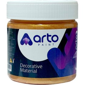 تصویر رنگ اکریلیک دکوراتیو طلایی تیره صدفی آرتو 250 گرم Aarto