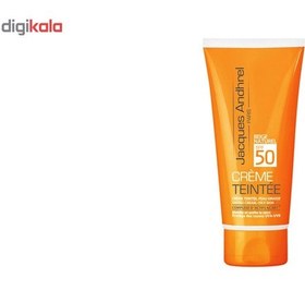 تصویر کرم ضد آفتاب رنگی ژاک آندرل پاریس SPF50 مدل TINTED مناسب پوست های چرب حجم 50 میلی لیتر 