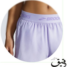 تصویر شورت ورزشی زنانه بروکس”Brooks chaser 3 یاسی BROOKS CHASER 3 SHORT