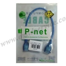 تصویر کابل دو سر USB کوتاه p net 