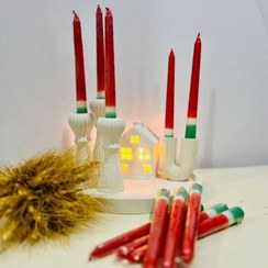 تصویر شمع قلمی یلدا مدل هندوانه 