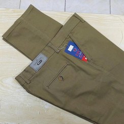 تصویر شلوارکتان مردانه رنگ زیتونی سایز ۳۲ تا ۴۰ کلاسیک 