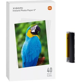 تصویر پک 40 تایی کاغذ 3 اینچی چاپ سریع شیائومی مدل Xiaomi Instant Photo Paper 