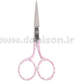 تصویر قیچی ابرو و ناخن طرح خالدار 