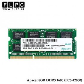 تصویر رم لپ تاپ 8 گیگ Apacer DDR3-PC3L (1600-12800) 