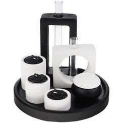 تصویر ست ۱۰ تکه دکوری بتنی رومیزی طرح کلاسیک 