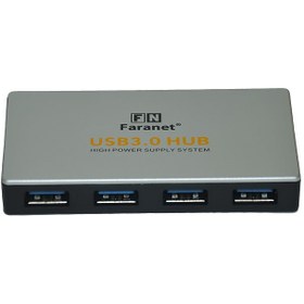 تصویر هاب USB 3.0 چهار پورت فرانت FN-U3H402 