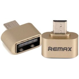 تصویر تبدیل OTG ریمکس مدل RA-OTG Gold type B Remax RA-OTG Connector Gold