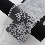 تصویر نوار گیپور دانتل سایز ۱۱ سانت طوسی فیلی 