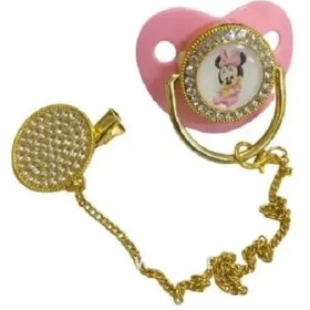 تصویر پستانک نگین دار سیبیل (طلایی) mustache-jeweled-pacifier-golden-color 