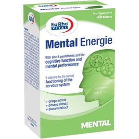 تصویر قرص منتال انرژی یوروویتال 60 عدد Eurho Vital Mental Energie 60 Tabs