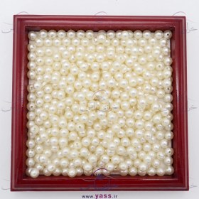 تصویر مروارید پلاستیکی اعلا نباتی سایز 8 میل (بسته 20 گرمی) 
