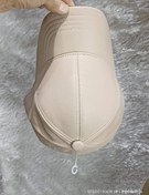 تصویر کلاه لبه دار طرح چرم رنگ کرم با قالب عالی 