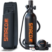 تصویر سیلندر ۲ لیتری غواصی (کپسول غواصی) با تجهیزات کامل smaco 