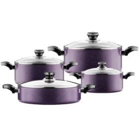 تصویر سرویس قابلمه 8 پارچه تیارا مدل TR-8SPTG Tiara TR-8SPTGB Pot Service 8 Piece