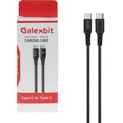 تصویر کابل شارژ فست Type-C To Type-C برند Galexbit مشکی کد 83226 