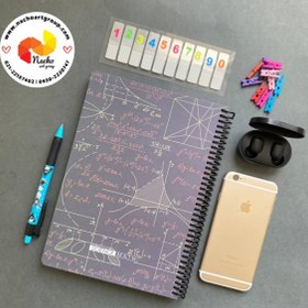 تصویر دفتر مشق ریاضی کبود 