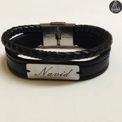 تصویر دستبند چرم - بدون پلاک / رولکسی 