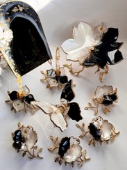 تصویر هفتسین سفید طلایی مشکی نیلوفر 