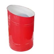 تصویر سطل حبوباتی فلزی و خشکبار رنگی متوسط 