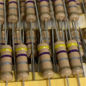 تصویر مقاومت کربنی 0.5 (1.2) وات - 10 اهم RESISTOR 0.5 W