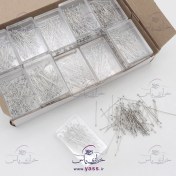 تصویر سوزن ته مرواریدی اعلا SILVER قوطی 100 عددی (20 قوطی) 
