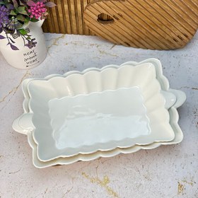 تصویر تابه رز مستطیل سرامیکی جنس سرامیک