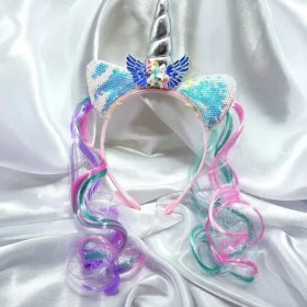 تصویر تل مو طرح تک شاخ 