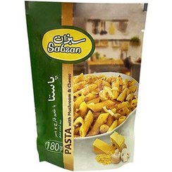 تصویر پاستا قارچ و پنیر سبزان 