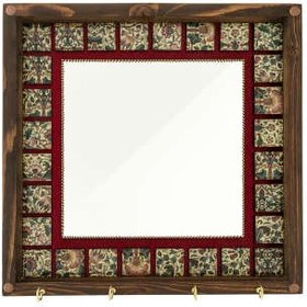 تصویر آینه سنتی قاب چوبی کد 1039 