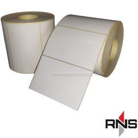 تصویر لیبل کاغذی ۸۰×۱۰۰ تک ردیفه 