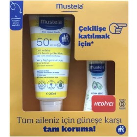 تصویر لوسیون بدن Mustela Hydra Bebe 100 میلی لیتر + ضد آفتاب 200 میلی لیتر SPF50+ قیمت - Trendyol برند TRENDYOL MODEST به رنگ در دسته ضد آفتاب 