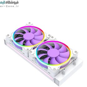 تصویر فن کیس آی دی کولینگ مدل ID-COOLING ZF-12025-PURPLE ARGB PWM 12CM Cooling Fan for CPU Cooler/Computer Case 