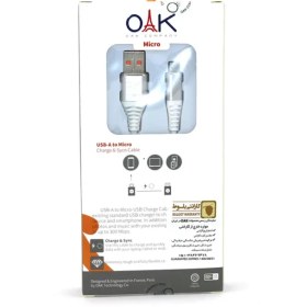 تصویر کابل شارژ اوآک oak مدل K-135 (میکرو USB) 