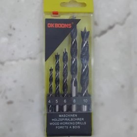 تصویر ست کامل مته چوب 