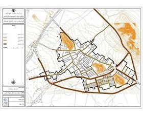 تصویر عنوان نقشه :عرض معابر پیشنهادی شهر صغاد 