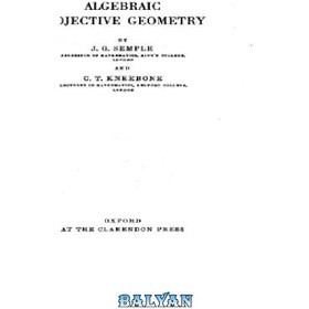 تصویر دانلود کتاب Algebraic projective geometry هندسه تصویری جبری