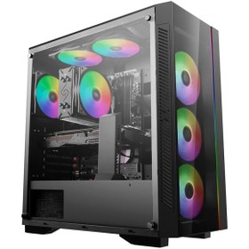 تصویر کیس کامپیوتر دیپ کول مدل MATREXX 55 V3 ADD-RGB 4F Deepcool MATREXX 55 V3 ADD-RGB 4F Mid Tower Computer Case