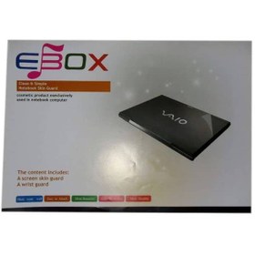 تصویر برچسب محافظ پشت لپ تاپ شفاف مدل Ebox 