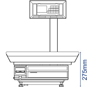 تصویر ترازوی 70 کیلویی مدل 14000Plus برند محک 70 kg scale, model 14000Plus, benchmark brand