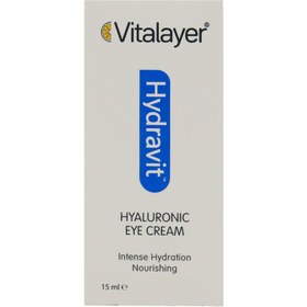 تصویر کرم آبرسان دور چشم ویتالیر مدل هیدراویت 15 میل Vitalayer Eye Cream Hyaluronic Intense Hydration 15ml