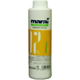 تصویر کرم اکسیدان 12 درصد مارال (Maral) نمره 3 حاوی روغن بادام و نرم کننده 150میل Oxidant cream 12% Maral grade 3 containing almond oil and softener 150 ml