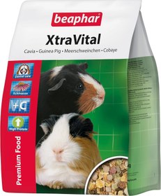 تصویر غذای خوکچه هندی XtraVital 2.5 کیلوگرمی بیافار - ارسال 20 روز کاری ا Beaphar 2.5 kg XtraVital Guinea Pig Food Beaphar 2.5 kg XtraVital Guinea Pig Food