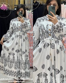 تصویر پیراهن ماکسی طرح ترک مدل 061-2 