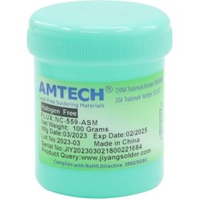 تصویر خمیر فلکس شفاف و اورجینال 100 گرمی امتک AMTECH NC-559-ASM 