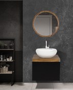 تصویر کابینت روشویی کاکتوس مدل elegante 50 مشکی کد 5014 