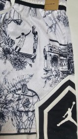 تصویر شلوارک بسکتبال مردانه Jordan سفید 