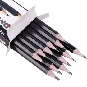 تصویر مداد مشکی آدمیرال Admiral 961B بسته 12 عددی Admiral 961B Black Pencil Pack Of 12